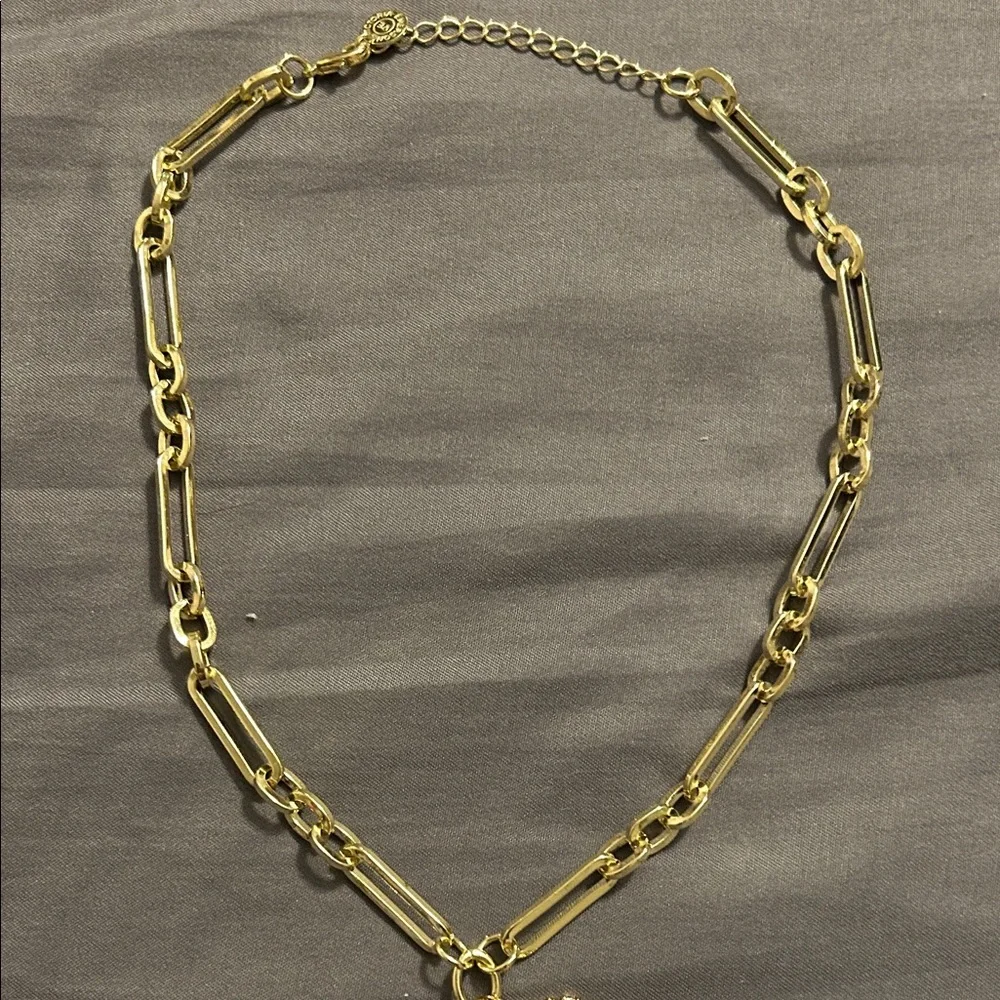 Victoria Emerson Gold Heart and Sunburst Necklace - Picture 4 of 4
